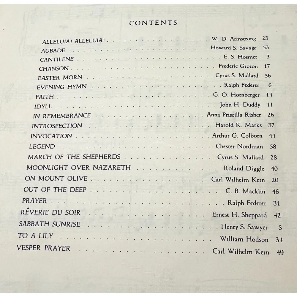 Chapel Musings Sacred Compositions Sheet Music Vintage Rob Roy Peery Religious - Picture 2 of 6